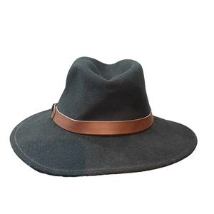 Pendleton Vintage 100% Virgin Wool Fedora Black Hat - Medium